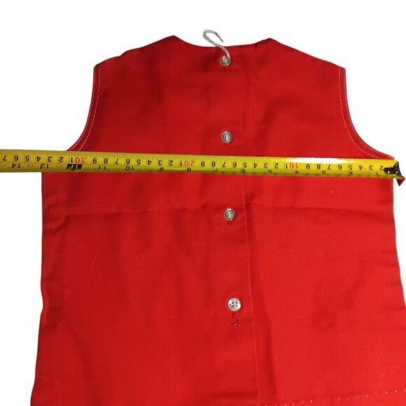 4T Vintage 1960's Girls Shirt Sleeveless Mod Red/White JEANIE Top NEW NWD TAGS D - Picture 7 of 9